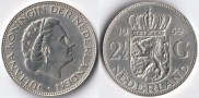 1959 2 ½ Gulden Niederlande ss
